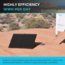 MALETA SOLAR PLEGABLE MONOCRISTALINA DE 12 VOLTIOS Y 200 W DE RENOGY