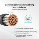Renogy RNG-BatteryCb-12in-4 - Cable de interconexión de batería de cobre de 12 pulgadas y calibre 4 AWG para terminales de 5/16 pulgadas