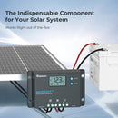 Controlador de carga solar con conexión a tierra negativa Renogy Wanderer de 10 amperios, 12 V/24 V, PWM