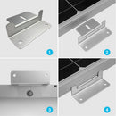 Renogy RNG-MTS-ZB - Soporte de montaje en Z para panel solar Renogy RNG-MTS-ZB para RV, techo, barco, juego de 4 unidades