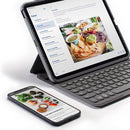 Zagg - Pro Keys Bluetooth Keyboard Case For Apple Ipad Pro 12.9 (2021 / 2020 / 2018) - Charcoal