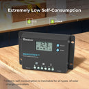 Controlador de carga solar con conexión a tierra negativa Renogy Wanderer de 10 amperios, 12 V/24 V, PWM