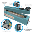 12” Impulse Bag Sealer with Cutter – UL Listed