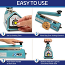 Selladora manual por impulso de bolsas de 12 pulgadas