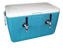 Jockey Box de Barril de Cerveza de 120' con Serpentín de Acero Inoxidable, Grifo Sencillo - Contacto de Acero Inoxidable