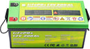 Batería de litio de ciclo profundo LiFePO4 de 12 V y 200 Ah de Acopower
