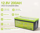 Batería de litio de ciclo profundo LiFePO4 de 12 V y 200 Ah de Acopower