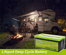 Batería de litio de ciclo profundo LiFePO4 de 12 V y 200 Ah de Acopower