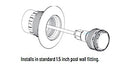 Pentair MicroBrite Color Pool and Spa LED Light | 12V 100 ft Cord