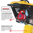 3.6HP Pisón Vibratorio Compactador Honda con Motor Honda GXR120, Fuerza de Impacto 3,550 lbs/pie