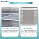 Commercial Reach In Fridge and Freezer Combo, EQCHEN 72" 3 Door Commercial Refrigerator and Freezer Combination