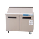 48 inch Salad Sandwich Prep Table Refrigerator, Mega Top, Stainless Steel Food Prep Cooler