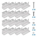 BougeRV Solar Panel Mounting Z Bracket Mount Kits (4 set 16 Units）