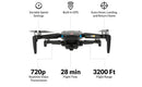 Vivitar GPS FPV Duo Camera Racing Drone w/ Flight Immersive Goggles