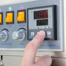 Sellador de banda continuo digital de acero inoxidable 220V 800 con codificador