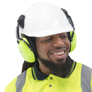 23dB NRR Noise Cancelling Hearing Protection Earmuffs for Slotted Hard Hats