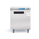Refrigerador comercial bajo encimera, EQCHEN 28" de una sola puerta de acero inoxidable Lowboy refrigerador de mesa de trabajo 6.3 pies cúbicos