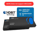 Extensor HDMI 4K con HDBaseT sobre CAT 6/7 hasta 400 pies con control IR y salida de bucle (UHD-EXB400R-K) 