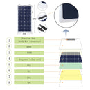 Acopower 110w flexible
 300 Ah/1,5 kW
 (3x100Ah) Batería de litio de 300 Ah y 330 W