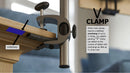 LEVO G2 Table Clamp Tablet Stand - Gunmetal Black