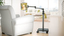 LEVO G2 Deluxe Tablet Floor Stand – Adjustable Height 30"–56", 5-Axis Arm, Universal Fit for iPad, Kindle, Samsung & More – Hands-Free Use in Bed, Sofa, Office – Gunmetal Grey