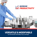 39" Stainless Steel Rotary Accumulation Table and Container Unscrambler
