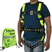 3D FALL PROTECTION SAFETY TOWER BODY HARNESS WITH GROMMETS AND BACK SUPPORT S HARN 05 JORESTECH H   10
