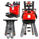 PS3300FE-3M Electric Pallet Stacker, 3300 lbs Capacity, 9.8 ft Lifting Height, Electromagnetic Brake