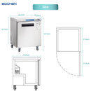 Refrigerador comercial bajo encimera, EQCHEN 28" de una sola puerta de acero inoxidable Lowboy refrigerador de mesa de trabajo 6.3 pies cúbicos