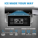 Máquina para hacer cubitos de hielo Newair Daily Clear con función de autolimpieza REFURB