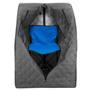 Durasage Health - Sauna de vapor personal ligera Durasage para relajarse en casa, temporizador de 60 minutos, generador de vapor de 800 vatios, silla incluida - Gris