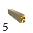 Tipo de estampado en caliente de 3 mm – 5