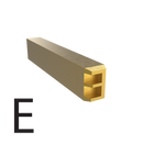 3mm Hot Stamp Type – E