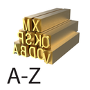 3 mm tipo de cuño caliente – Juego de A-Z