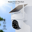 AOSU Solar Security Cameras Wireless Outdoor, 2K QHD Home Security System, 2 Camera Kit with 166° Ultra-Wide View, Forever Power, Spotlight Camera, 32G Local Storage, No Monthly Fees