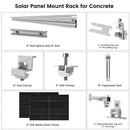 Panel Solar Monocristalino de 410 Vatios (Paquete de 2) con Soporte de Montaje para Panel Solar