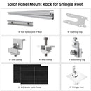 Panel Solar Monocristalino de 410 Vatios (Paquete de 2) con Soporte de Montaje para Panel Solar