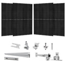 410 Watt Monocrystalline Solar Panel (4 Pack) With Solar Panel Mount Rack