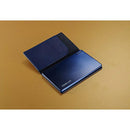 Batería externa OREI súper ultradelgada y elegante de aluminio cepillado para celulares - Tecnología Unicharge - Azul