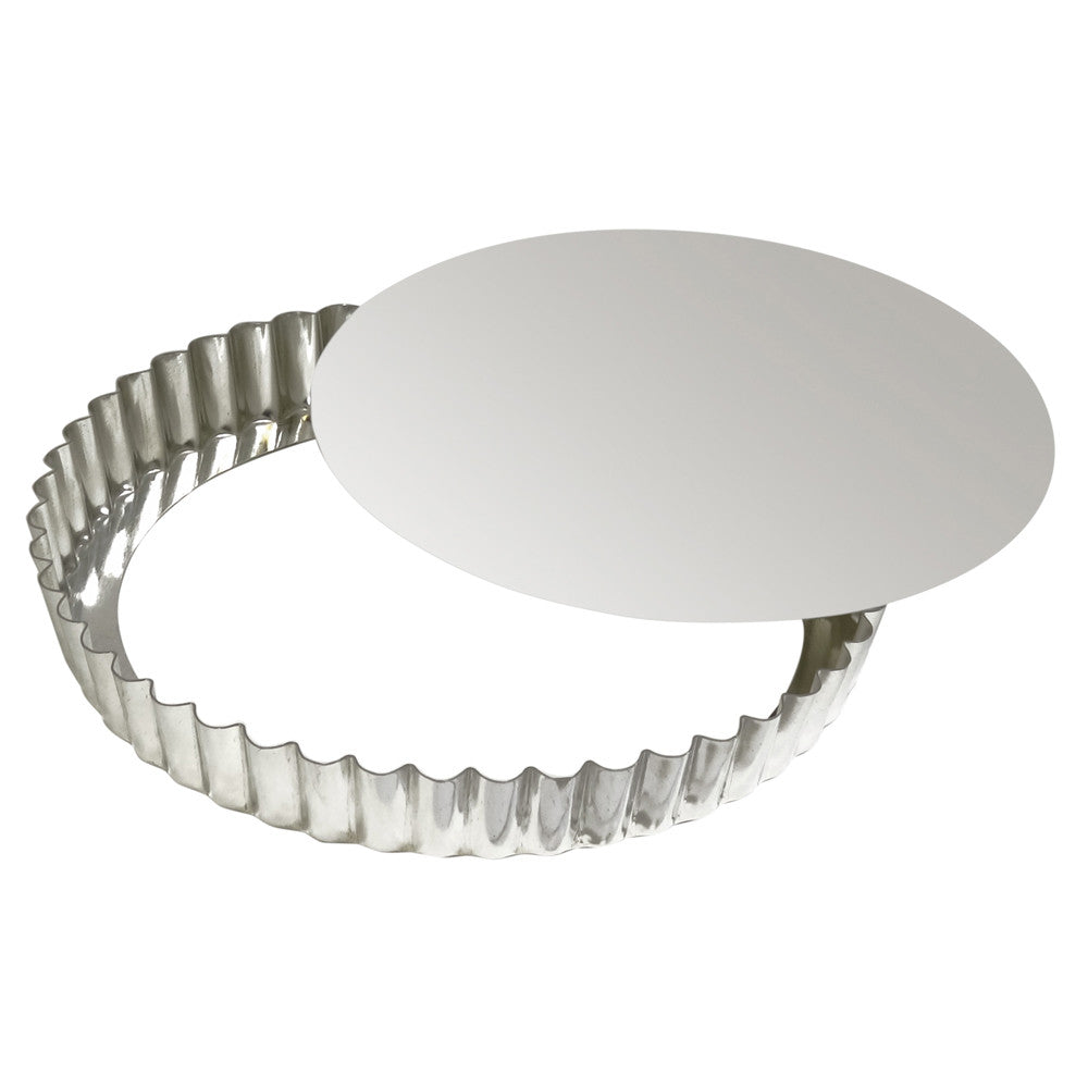 TOURTIERE FER BLANC FOND MOBILE 20CM