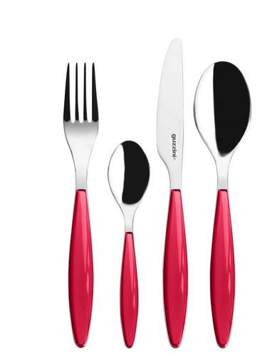 MENAGERE 24 PIECES FEELING ROUGE