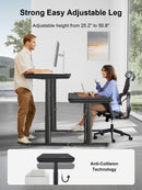 ErgoAV- ErgoFX 57" standing desk with built in drawer and power management