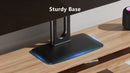 ErgoAV-Extra Large Tabletop TV stand with cord management and compartment for up to 86" TV
