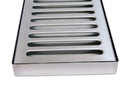 5" Stainless Steel Drip Tray  Without Drain - Select Size