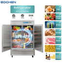Refrigerador vertical comercial, 2 puertas, 49 pies cúbicos, de acero inoxidable