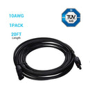 Renogy RNG-EXTCB-20FT-10 - Renogy 20 Feet 10AWG Solar Extension Cable with MC4 Female and Male connectors
