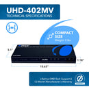 Multivisor cuádruple 4K con conmutación fluida 4x2 (UHD-402MV)