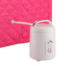 Durasage Health - Sauna de vapor personal portátil y ligera Durasage para relajarse en casa, temporizador de 60 minutos, generador de vapor de 800 vatios, silla incluida - Fucsia