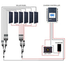 Kits de paneles solares para vehículos recreativos ACOPOWER de 600 W y 12 V, controlador de carga MPPT de 50 A (6 x 100 W y 50 A) 