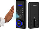 Cerradura de seguridad inteligente Philips 2 en 1 con reconocimiento de palma y timbre inalámbrico.